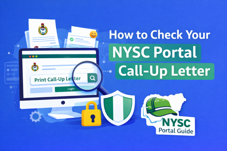 Check my NYSC Portal Call-up Letter