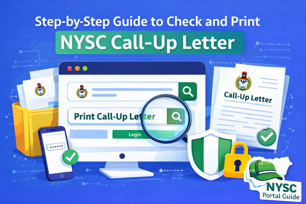 Check my NYSC Portal Call-up Letter