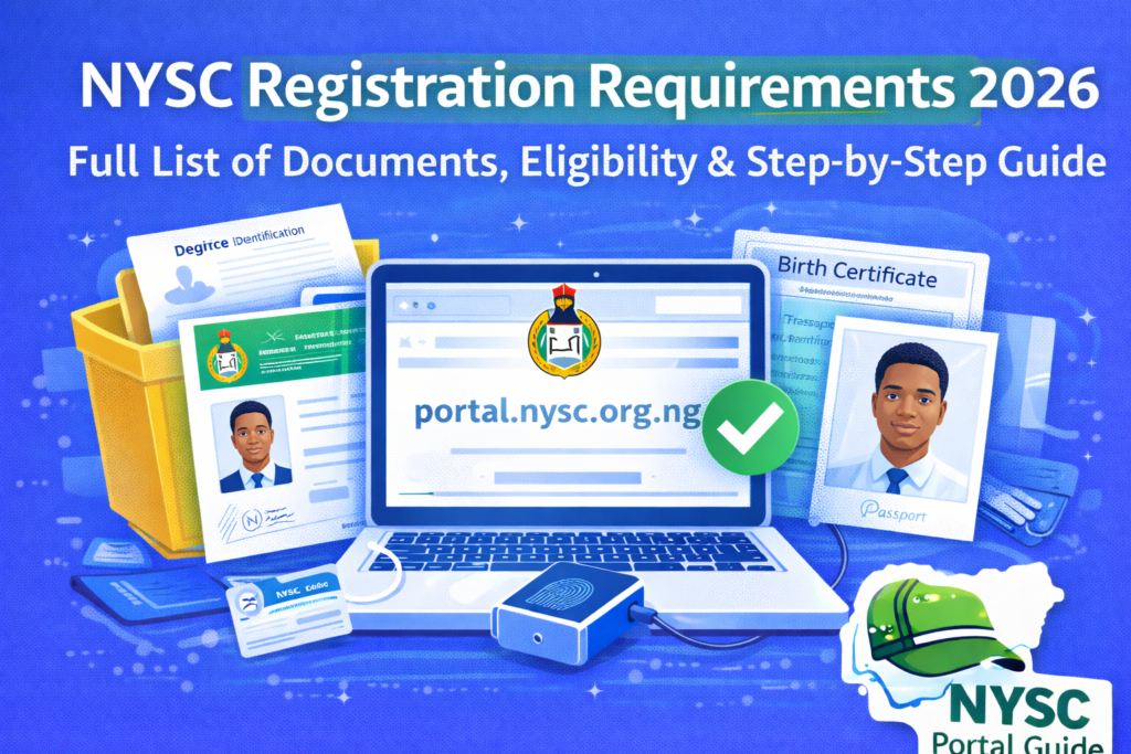Nysc Form.pdf Requirements for NYSC Registration 2026: Full List of Documents ...