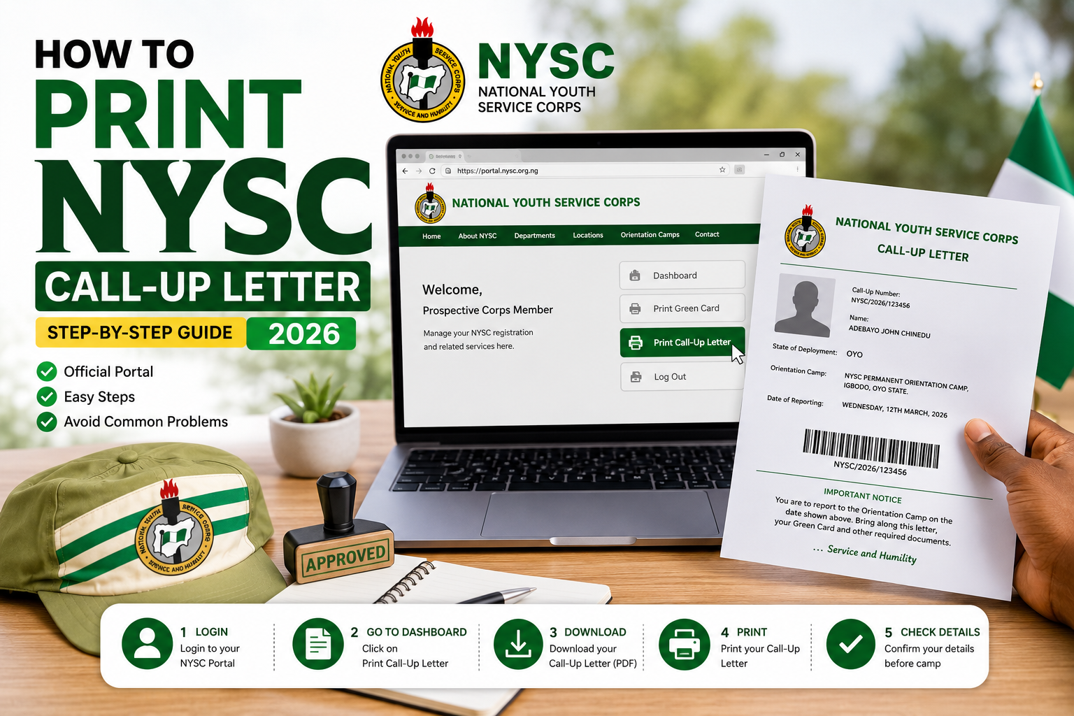 How to print NYSC call-up letter